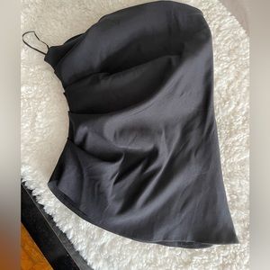 Zara rouched black top